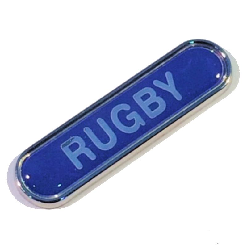 RUGBY bar badge
